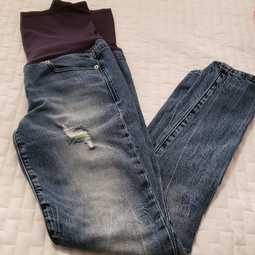 Gap 1969 Distressed Maternity Jeans Size 4R (27)